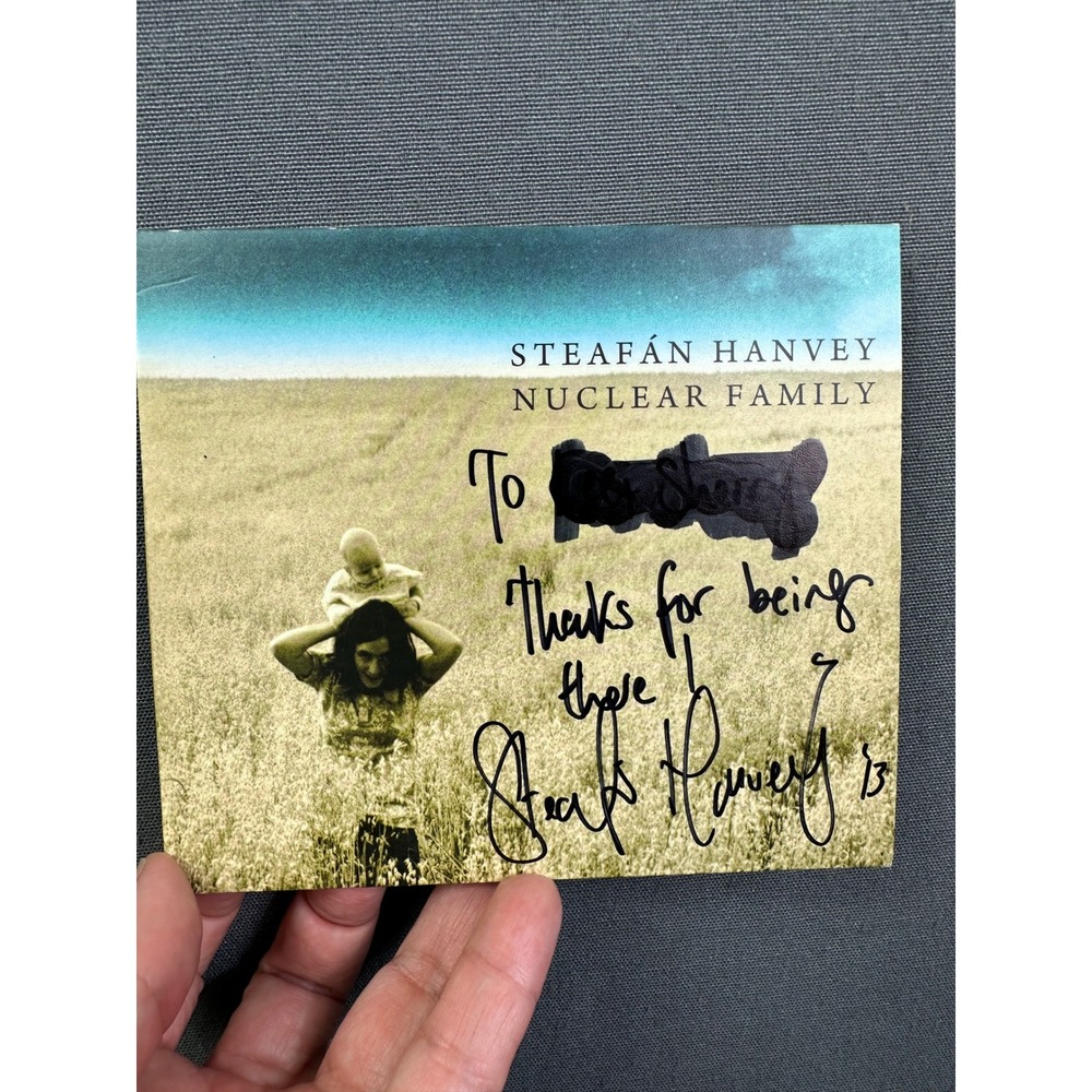Steafan Hanvey Nuclear Family CD Signed Autographed 2013Folk Rock Liam O Maonlai